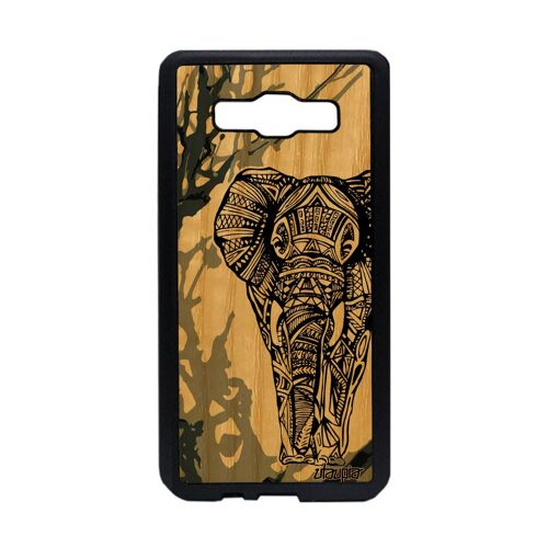 Coque A5 En Bois Silicone Elephant Dessin Peinture Case Animaux A Samsung Galaxy A5
