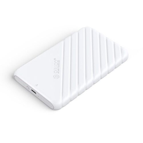 Orico Coffret disque dur / disque SSD 2.5', 6 Gbps, USB-C 3.1 Gen1 (Blanc) (2.5"), Boîtier pour disques durs, Blanc