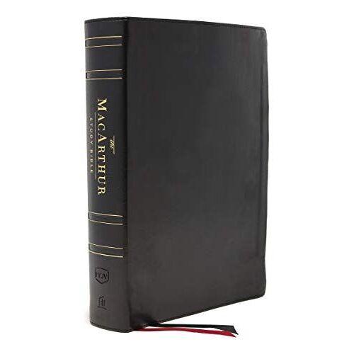 Nkjv, Macarthur Study Bible, 2nd Edition, Genuine Leather, Black, Comfort Print