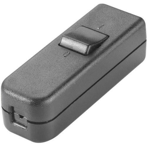 interBär Interrupteur intermédiaire pour câble souple, Bouton + interrupteur, Blanc