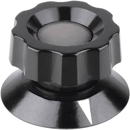 Mentor Tête de bouton, Bouton + interrupteur, Noir