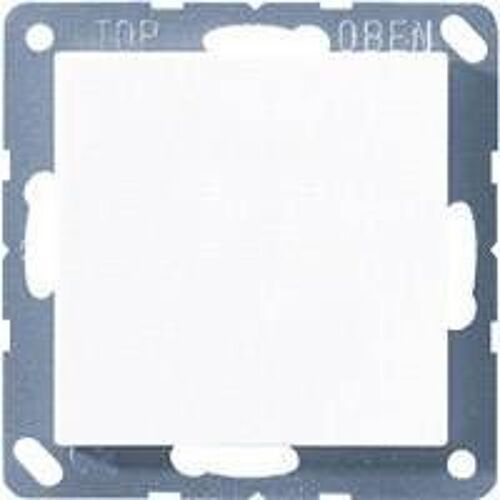 JUNG Cache avec anneau porteur alpin, Bouton + interrupteur, Blanc