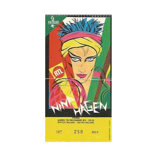 Ticket Concert Nina Hagen - Espace Balard