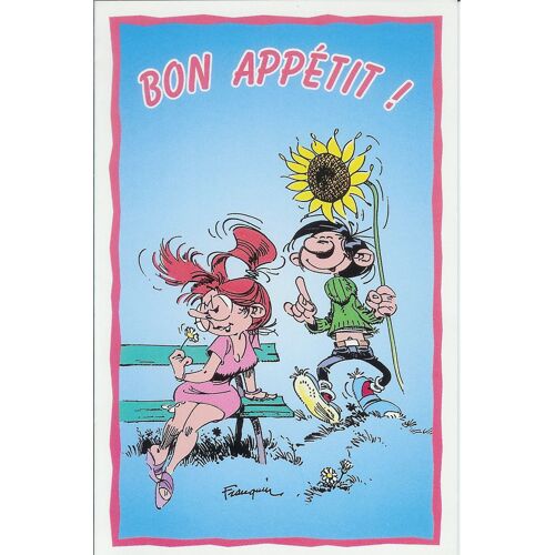 Gaston Lagaffe Carte Menu « Bon Appétit » Cp Dalix : Série Cm Lot De 19 Cartes