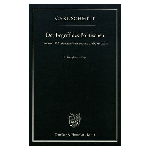 Der Begriff Des Politischen.