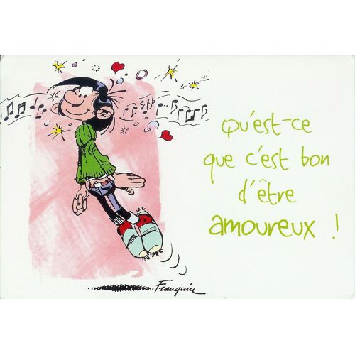 Gaston Lagaffe « Amour » Cp Dalix : Serie Gcs N° 3736