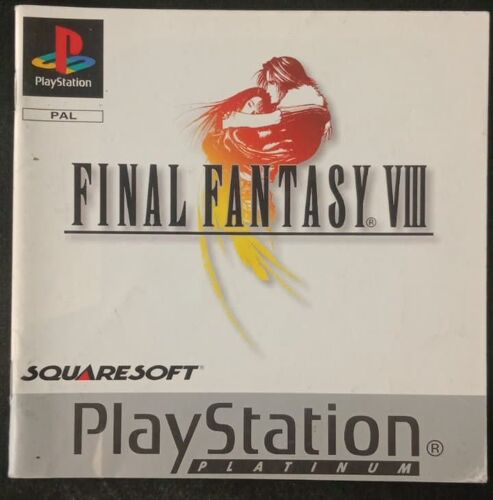 Final Fantasy Viii - Notice Officielle Platinium - Sony Playstation - Ps1
