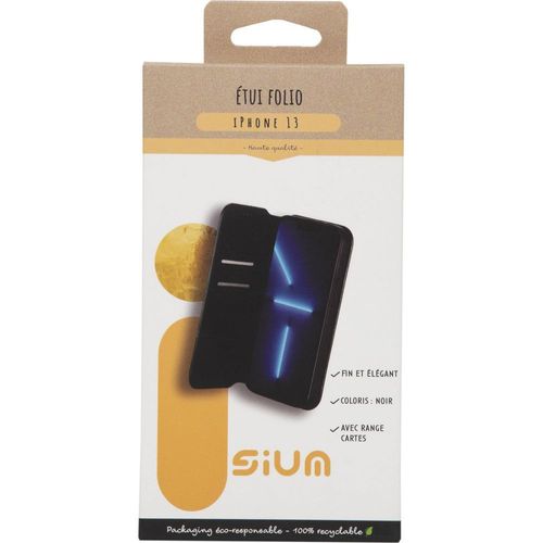 Etui Apm France Etui Portefeuille Noir Pour Iphone 13