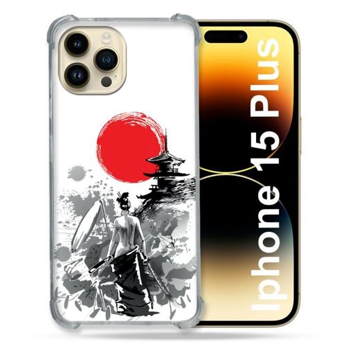 Coque Renforcée Pour Iphone 15 Plus (6.7) Voyage Japon Femme