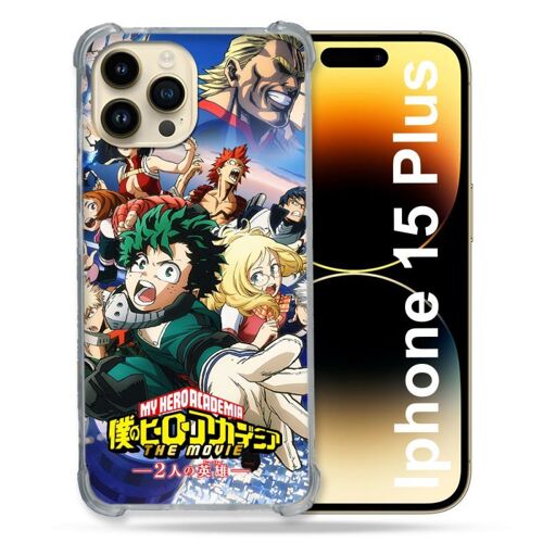 Coque Renforcée Pour Iphone 15 Plus (6.7) Manga My Hero Academia Affiche