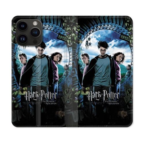 Housse Cuir Portefeuille Pour Iphone 15 Pro (6,1) Harry Potter Azkaban