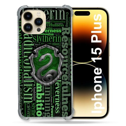 Coque Renforcée Pour Iphone 15 Plus (6.7) Harry Potter Serpentar