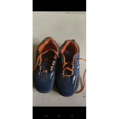 Basket Garçon 24 Domyos Marine Et Orange