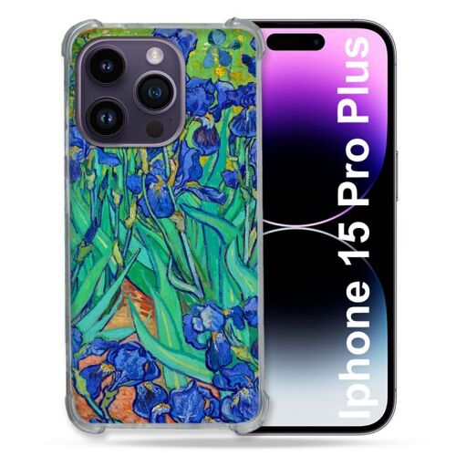 Coque Compatible Magsafe Pour Iphone 15 Pro Plus (6.7) Peinture Iris
