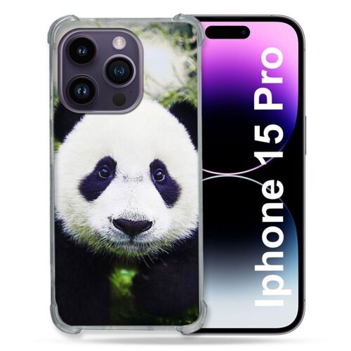 Coque Compatible Magsafe Pour Iphone 15 Pro (6.1) Animal Panda Color