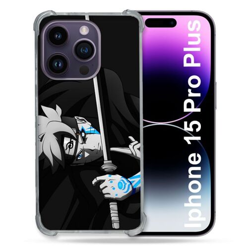 Coque Compatible Magsafe Pour Iphone 15 Pro Plus (6.7) Manga Boruto Epée