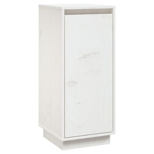 vidaXL Buffet Blanc 31,5x34x75 cm Bois massif de pin