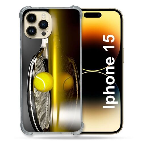 Coque Compatible Magsafe Pour Iphone 15 (6.1) Sport Tennis Reflet