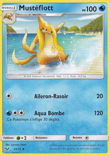 Carte Française Mustéflott 23/73 Série Légendes Brillantes Pokemon