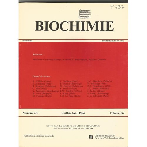 Biochimie 66 N 7 Et 8