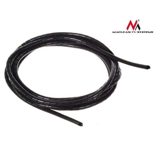 Maclean MCTV-684 - Tuyau de câble spiralé, 3 m, noir, 5 x 6 mm, Gaine + protection pour câbles
