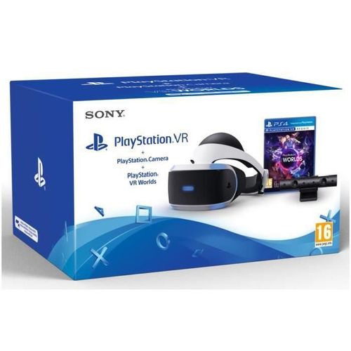 Playstation Vr + Playstation Caméra + Vr Worlds Jeu Vr -Voucher-