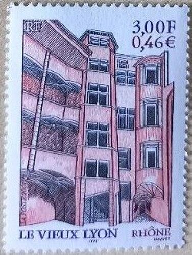 Timbre France 2001 Neuf, Le Vieux Lyon, Timbre Yvert Et Tellier N° 3390