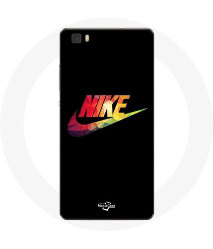 Coque pour Huawei P8 Nike Logo Couleur fond noir