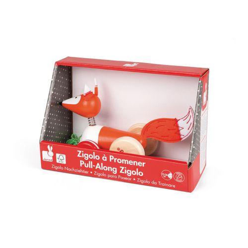Jouets D'eveil Renard À Promener Zigolos (Bois)