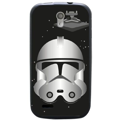 Coque Souple Pour Sfr Startrail 4 Avec Impression Motifs Clone Et Vaisseau Spati