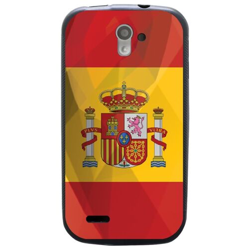 Coque Souple Pour Sfr Startrail 4 Avec Impression Motifs Drapeau De L'espagne