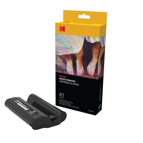 Cartouche 40 photos pour Kodak Printer Dock PD-450 et PD-450W - Format carte postale 148 x 100 mm