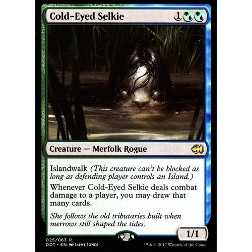 Cold- Eyed Selkie (Selkie Aus Yeux Glacés) - Mtg - Merfolk Vs Goblins Vo - R