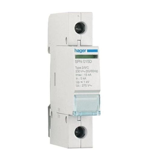 Hager SPN015D Cartouche parafoudre 15kA 275V 1P