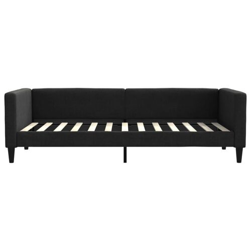 vidaXL Lit de repos noir 90x200 cm tissu