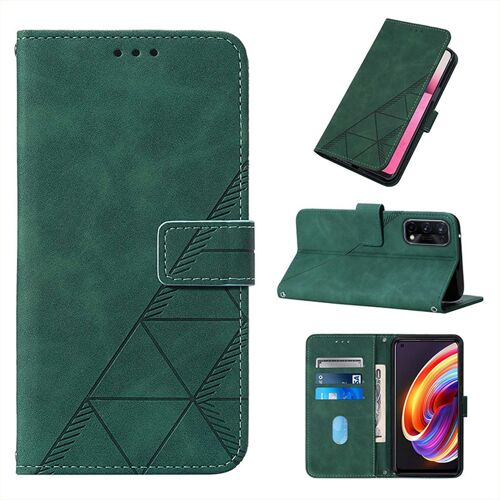 Coque Realme 7 Pro, Etui Pour Realme 7 Pro, Etui En Cuir Pu Premium Housse Pour Realme 7 Pro,Vert