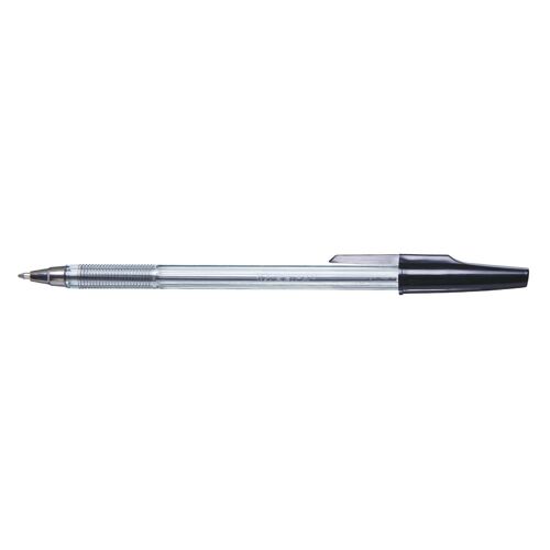 A Plus Stylo Bille Transparent Pte Moyenne 1mm Noir