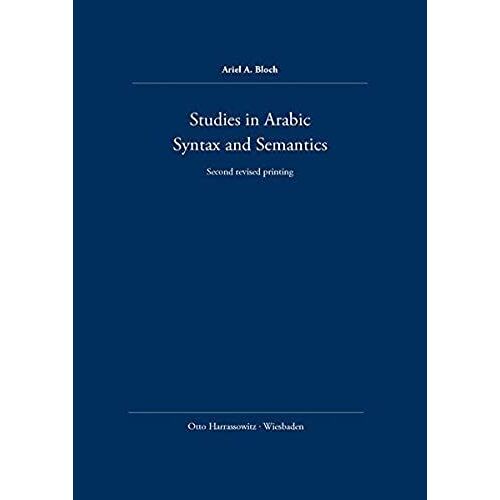 Studies In Arabic Syntax And Semantics