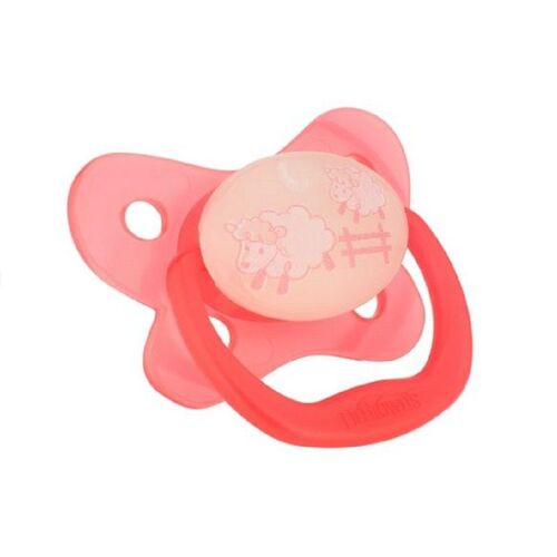 Prevent 0-6m Silicone Glow De Dr Brown Dans L'obscurité Sucette Rose Sheeps 