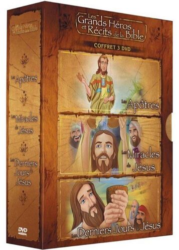 Les Grands Héros Et Récits De La Bible - Coffret - Les Apôtres + Les Miracles De Jésus + Les Derniers Jours De Jésus