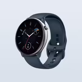 Amazfit GTR Mini 3,25 cm (1.28') AMOLED 42 mm Numérique 416 x 416 pixels Écran tactile Bleu, Argent GPS (satellite)