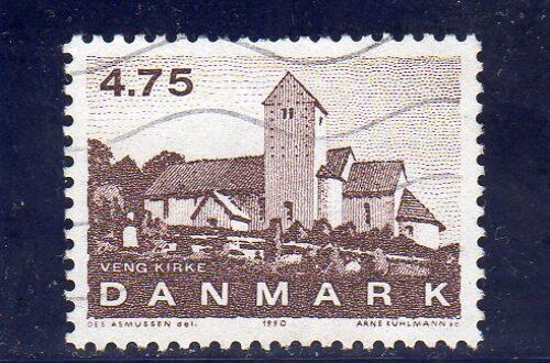 Timbre-Poste Du Danemark (Église De Veng En Jutland)