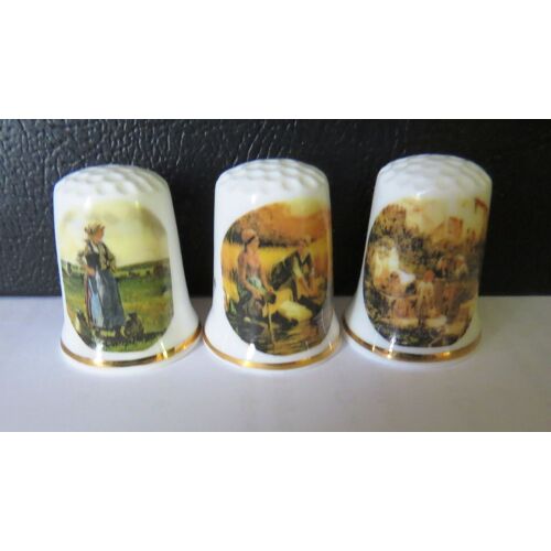 Lot De 6 Dé Tableau Peintre Nature Morte Paysage Naif -