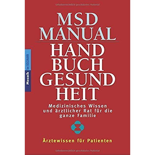 Msd Manual. Handbuch Gesundheit.