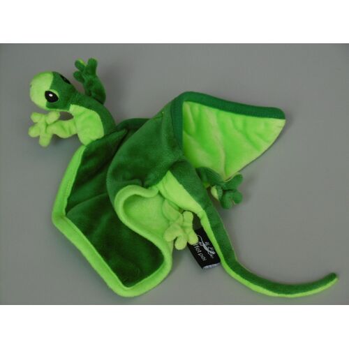 Doudou Lézard Margouillat Plat Vert L'effet Péi Marmaille