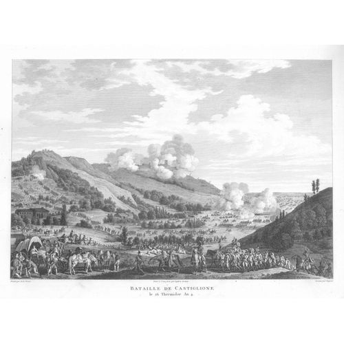 Rare Gravure Carle Vernet Campagne D'italie Bataille De Castiglione Massena Augereau 5 Aout 1796 Napoleon Bonaparte