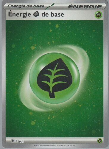 Carte Pokémon - Energie De Base - 001 - Plante - Reverse - Ev3,5 - 151