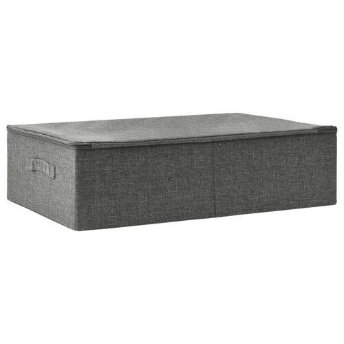 Boîte de rangement pliable avec poignée Tissu durable Anthracite 70 x 40 x 18 cm