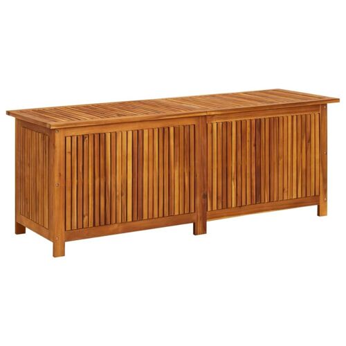 Vidaxl Boîte De Rangement De Jardin 150x50x58 Cm Bois D'acacia Solide