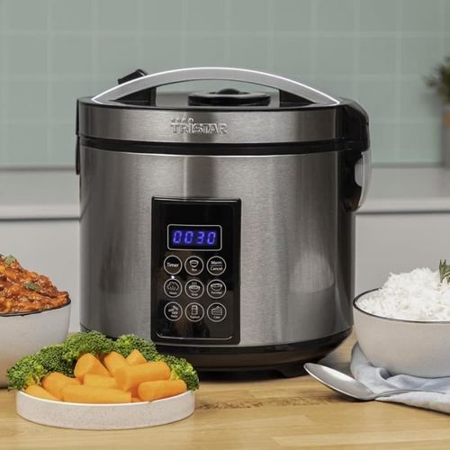 Tristar Cuiseur à riz numérique RK-6138 900 W 2,2 L Argenté
